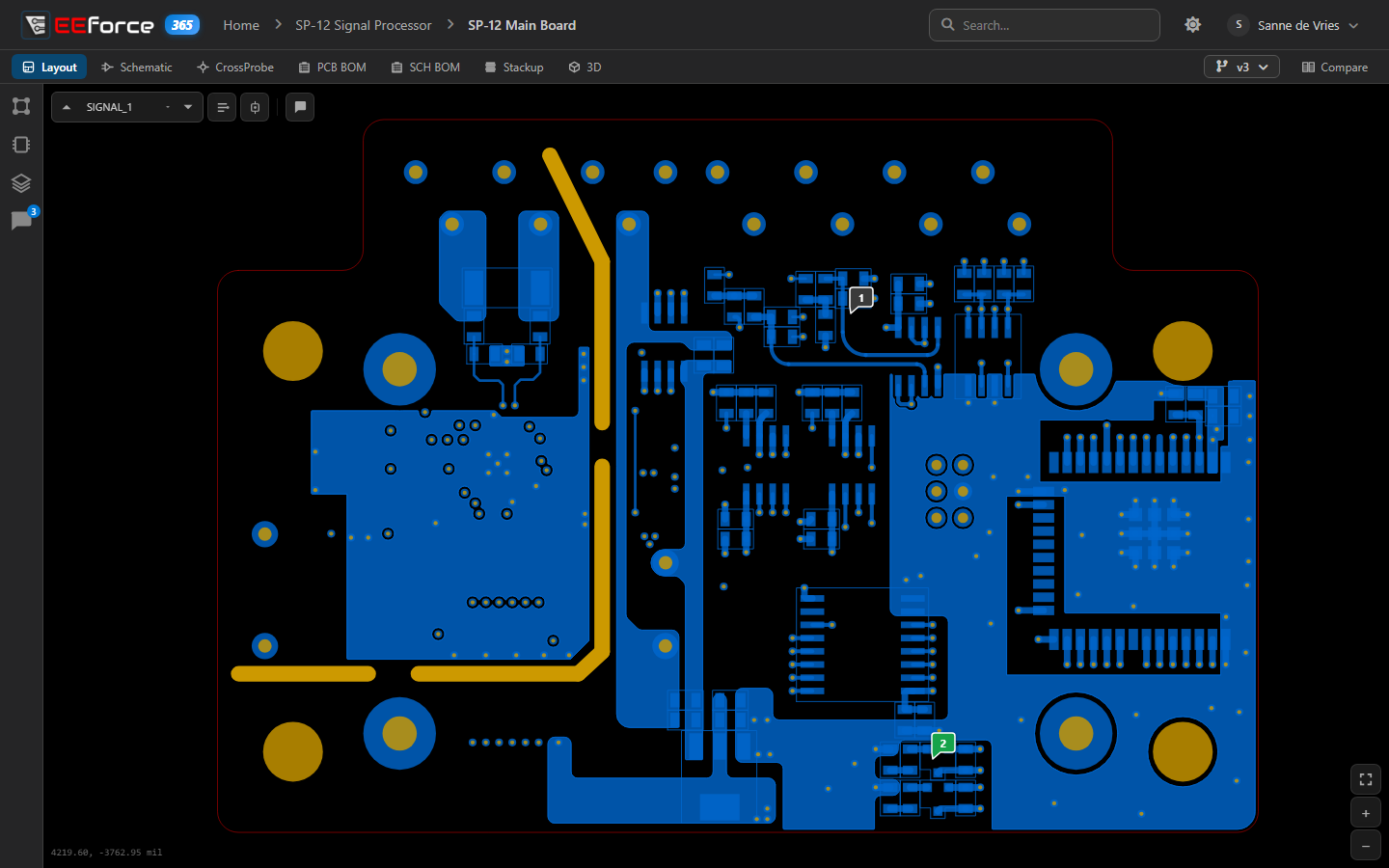 A board in EEforce 365