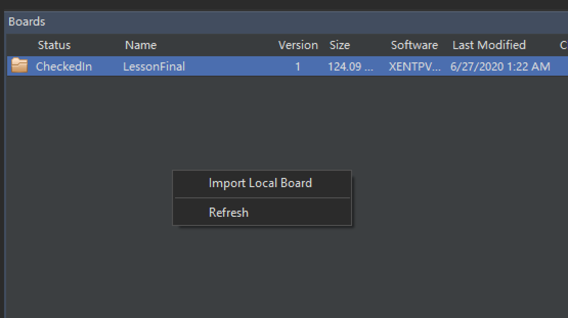 Containers Right-Click Menu