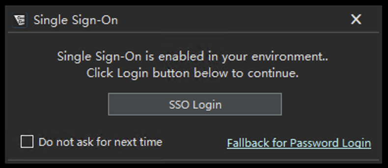 SSO login