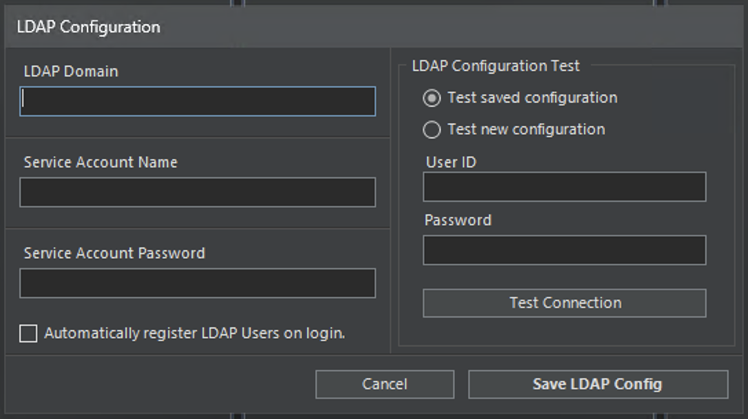 LDAP setup