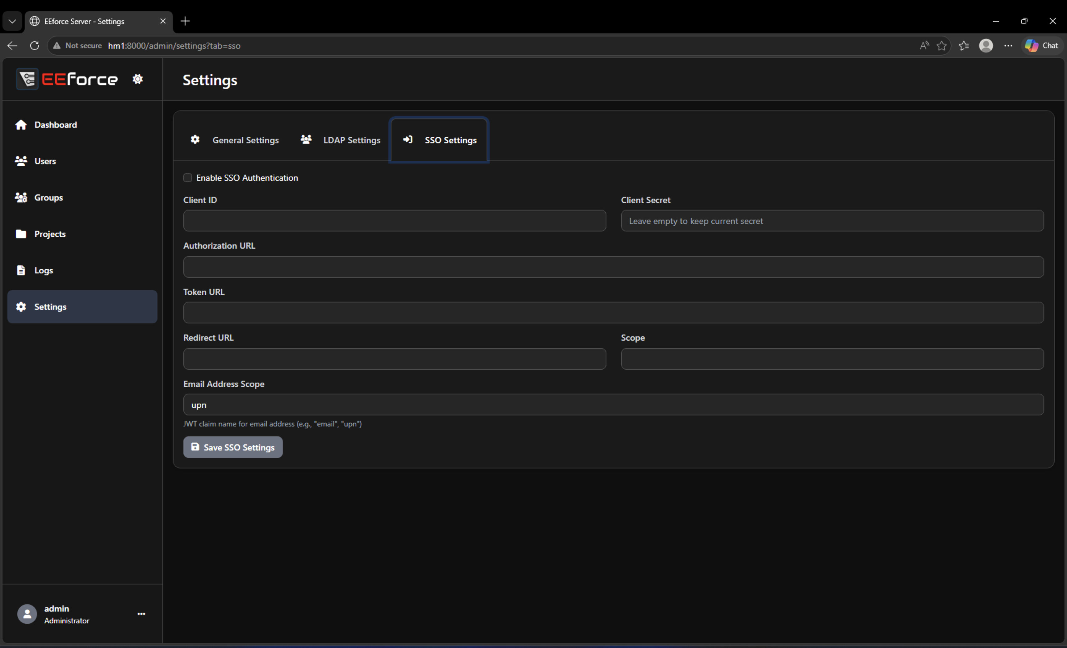 SSO Configuration